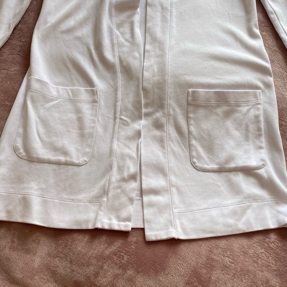 Isaac Mizrahi open front cardigan with pockets - Picture 3 of 6